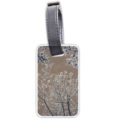 Linear Textured Botanical Motif Design Luggage Tag (one Side) by dflcprintsclothing