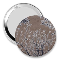 Linear Textured Botanical Motif Design 3  Handbag Mirrors by dflcprintsclothing