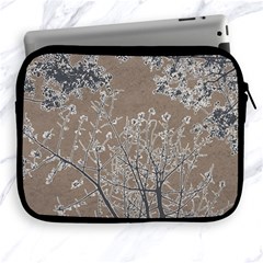 Linear Textured Botanical Motif Design Apple Ipad 2/3/4 Zipper Cases by dflcprintsclothing