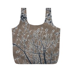 Linear Textured Botanical Motif Design Full Print Recycle Bag (m) by dflcprintsclothing