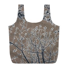 Linear Textured Botanical Motif Design Full Print Recycle Bag (l) by dflcprintsclothing