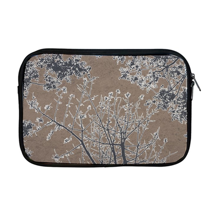 Linear Textured Botanical Motif Design Apple MacBook Pro 17  Zipper Case