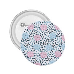 Cute Light Pink And Blue Modern Rose Pattern 2 25  Buttons by Grafftimi