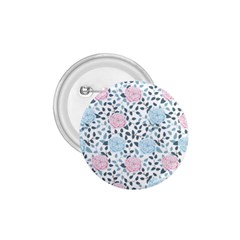 Cute Light Pink And Blue Modern Rose Pattern 1 75  Buttons by Grafftimi