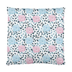 Cute Light Pink And Blue Modern Rose Pattern Standard Cushion Case (one Side) by Grafftimi