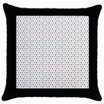 Hearts Pattern Throw Pillow Case (Black) Front