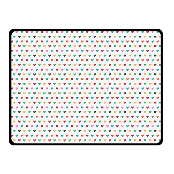 Hearts Pattern Fleece Blanket (Small)