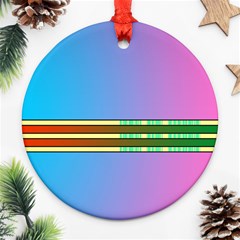 Vaporwave Hack The Planet 4 Ornament (round) by WetdryvacsLair