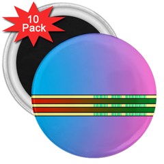 Vaporwave Hack The Planet 4 3  Magnets (10 Pack)  by WetdryvacsLair