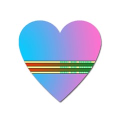 Vaporwave Hack The Planet 4 Heart Magnet by WetdryvacsLair