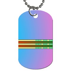 Vaporwave Hack The Planet 4 Dog Tag (one Side) by WetdryvacsLair