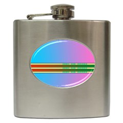 Vaporwave Hack The Planet 4 Hip Flask (6 Oz) by WetdryvacsLair