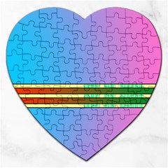 Vaporwave Hack The Planet 4 Jigsaw Puzzle (heart) by WetdryvacsLair