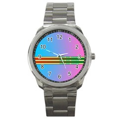 Vaporwave Hack The Planet 4 Sport Metal Watch by WetdryvacsLair