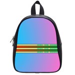 Vaporwave Hack The Planet 4 School Bag (Small) Front