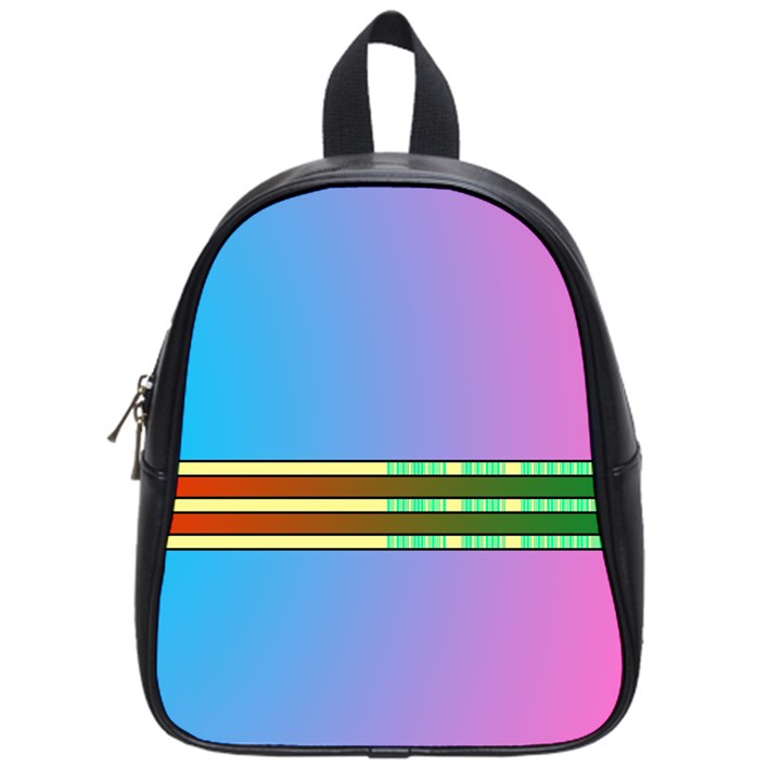 Vaporwave Hack The Planet 4 School Bag (Small)