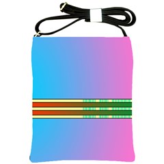 Vaporwave Hack The Planet 4 Shoulder Sling Bag by WetdryvacsLair