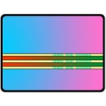 Vaporwave Hack The Planet 4 Fleece Blanket (Large)  80 x60  Blanket Front