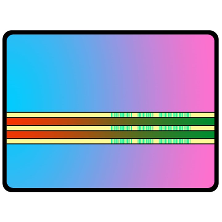 Vaporwave Hack The Planet 4 Fleece Blanket (Large) 