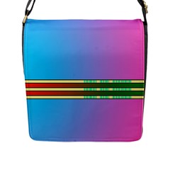 Vaporwave Hack The Planet 4 Flap Closure Messenger Bag (l) by WetdryvacsLair