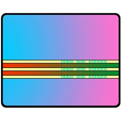 Vaporwave Hack The Planet 4 Double Sided Fleece Blanket (medium)  by WetdryvacsLair