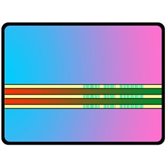 Vaporwave Hack The Planet 4 Double Sided Fleece Blanket (large)  by WetdryvacsLair