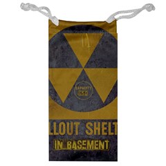 Fallout Shelter In Basement Radiation Sign Jewelry Bag by WetdryvacsLair