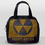 Fallout Shelter In Basement Radiation Sign Classic Handbag (One Side) Front