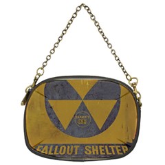 Fallout Shelter In Basement Radiation Sign Chain Purse (two Sides) by WetdryvacsLair