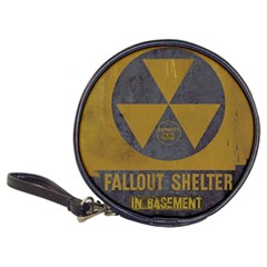 Fallout Shelter In Basement Radiation Sign Classic 20-cd Wallets