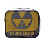 Fallout Shelter In Basement Radiation Sign Mini Toiletries Bag (One Side) Front