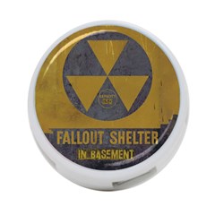 Fallout Shelter In Basement Radiation Sign 4-port Usb Hub (one Side) by WetdryvacsLair