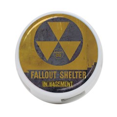 Fallout Shelter In Basement Radiation Sign 4-port Usb Hub (two Sides) by WetdryvacsLair