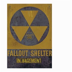 Fallout Shelter In Basement Radiation Sign Small Garden Flag (two Sides) by WetdryvacsLair