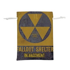 Fallout Shelter In Basement Radiation Sign Lightweight Drawstring Pouch (l) by WetdryvacsLair