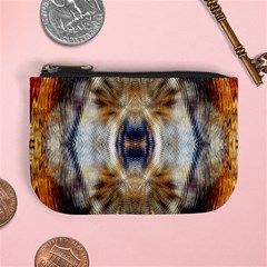 Retro Hippie Vibe Trippy Psychedelic Mini Coin Purse by CrypticFragmentsDesign