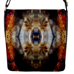 Retro Hippie Vibe Trippy Psychedelic Flap Closure Messenger Bag (s) by CrypticFragmentsDesign