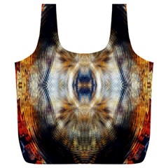 Retro Hippie Vibe Trippy Psychedelic Full Print Recycle Bag (xxxl) by CrypticFragmentsDesign