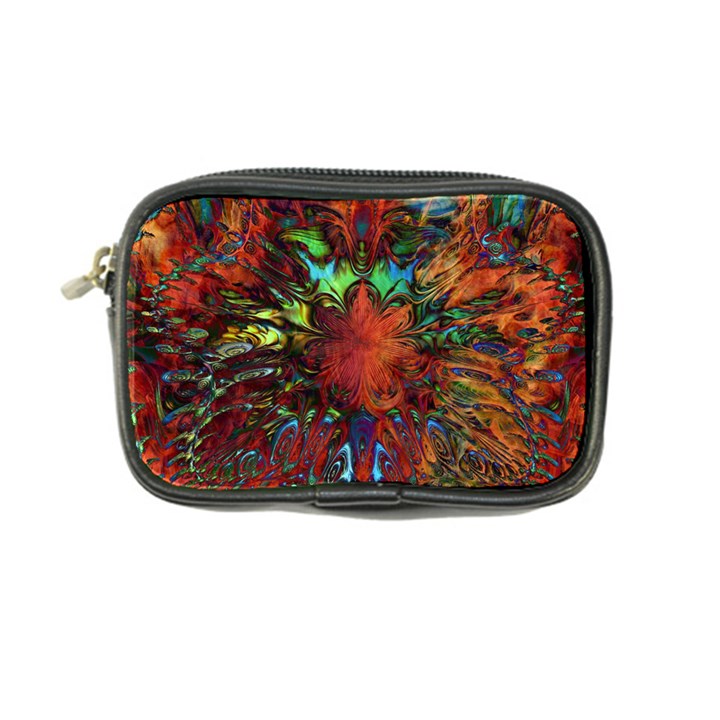 Boho Hippie Trippy Floral Pattern Coin Purse