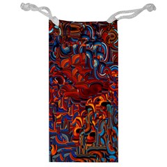 Phoenix in the Rain Abstract Pattern Jewelry Bag