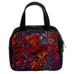 Phoenix in the Rain Abstract Pattern Classic Handbag (Two Sides)