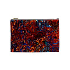 Phoenix In The Rain Abstract Pattern Cosmetic Bag (medium) by CrypticFragmentsDesign