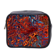 Phoenix in the Rain Abstract Pattern Mini Toiletries Bag (Two Sides)