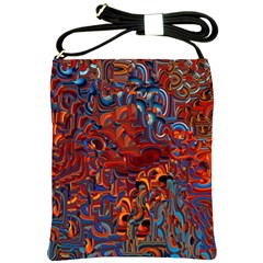 Phoenix in the Rain Abstract Pattern Shoulder Sling Bag