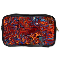 Phoenix in the Rain Abstract Pattern Toiletries Bag (One Side)