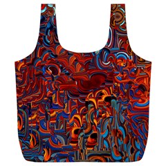 Phoenix In The Rain Abstract Pattern Full Print Recycle Bag (xl) by CrypticFragmentsDesign