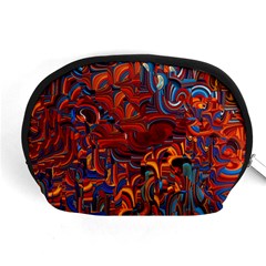 Phoenix In The Rain Abstract Pattern Accessory Pouch (medium) by CrypticFragmentsDesign