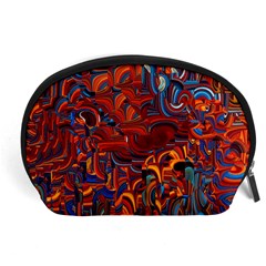 Phoenix in the Rain Abstract Pattern Accessory Pouch (Large)