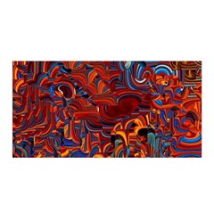 Phoenix in the Rain Abstract Pattern Satin Wrap