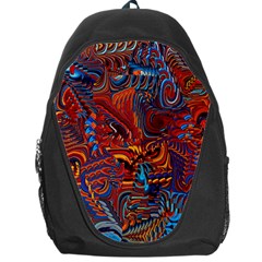 Phoenix Rising Colorful Abstract Art Backpack Bag by CrypticFragmentsDesign